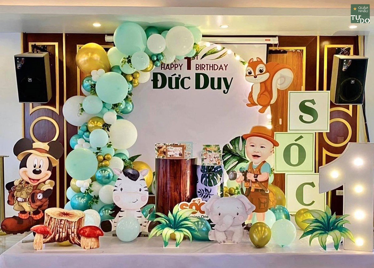 mẫu trang trí sinh nhật đơn giản