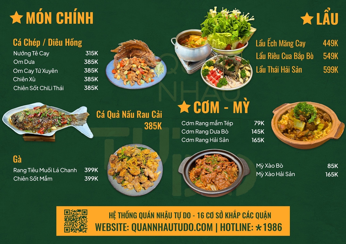 menu mở xuyên tết