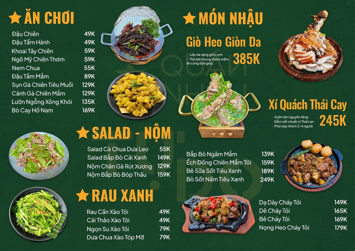 menu mở xuyên tết a1