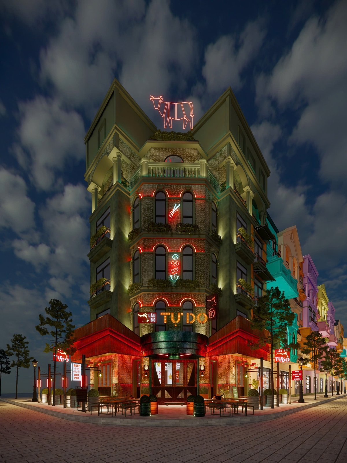 lẩu bò tự do mega grand world a1