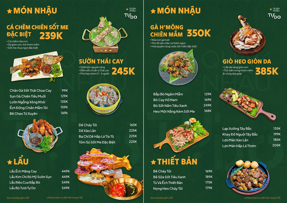 review quán ăn mở xuyên Tết