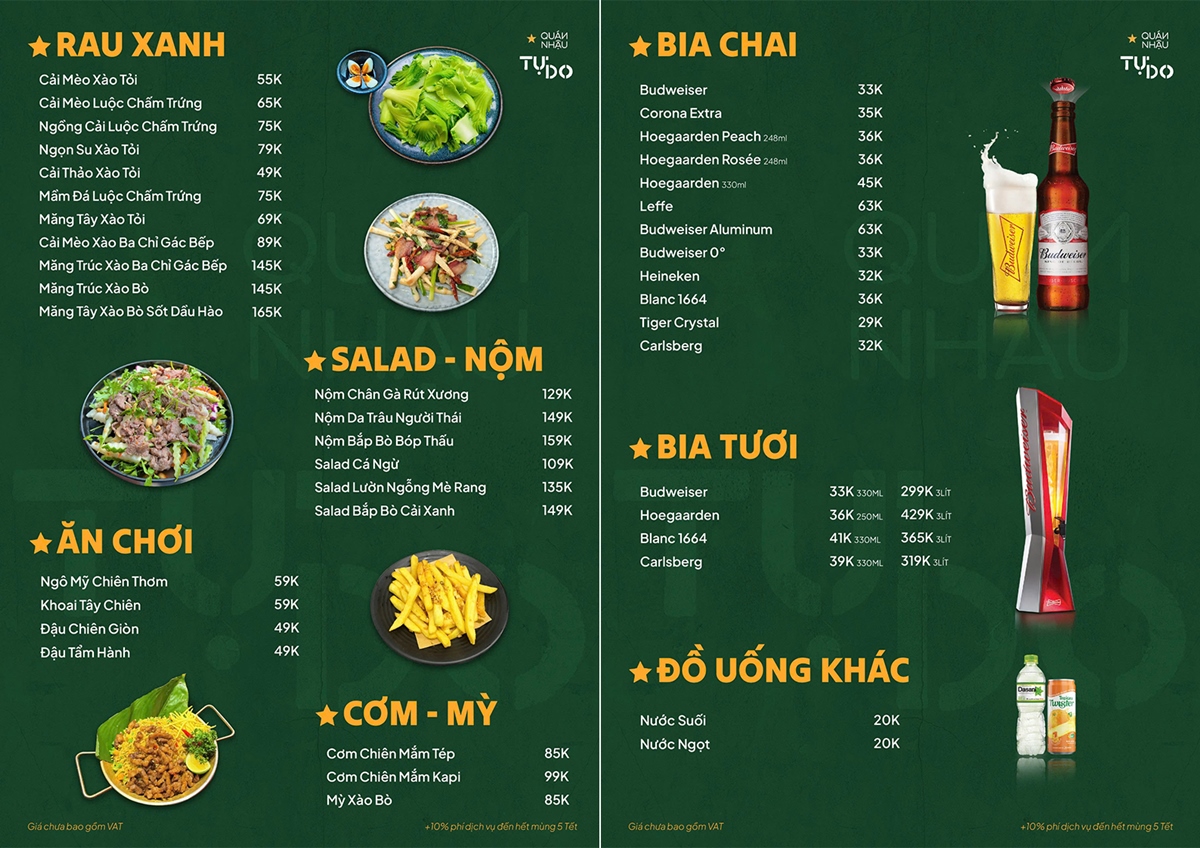 review quán ăn mở xuyên Tết