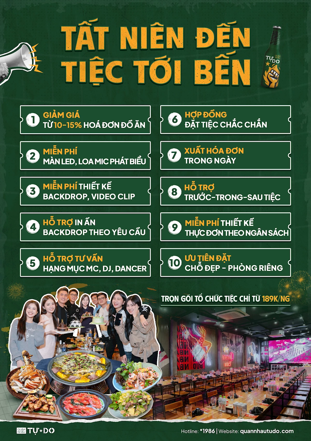 Tất niên đến - Tiệc tới bến