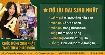 Sinh nhật đúng chất - Tự Do lo tất: Bộ Ưu Đãi đặt tiệc sinh nhật không thể bỏ lỡ