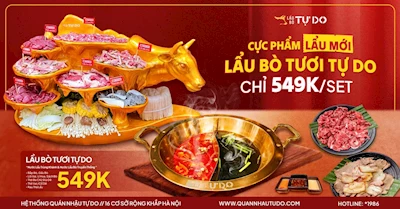 Hot hòn họt ‼️ Lẩu bò tươi Tự Do ngon nhức nách ‼️ Chỉ 549K/Set ‼️ 3-4 người ăn no