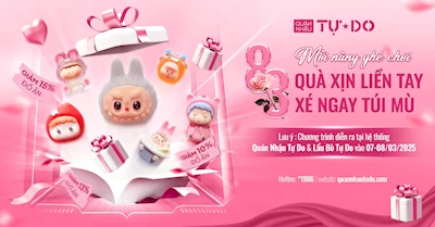 Mừng 8/3 ‼️ Quà xịn liền tay - Xé ngay túi mù ✨ 5000 quà tặng đặc biệt