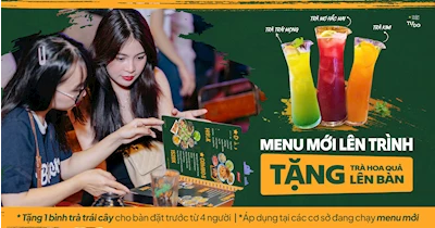 🥢 MENU MỚI LÊN TRÌNH – TẶNG TRÀ HOA QUẢ LÊN BÀN 🧊