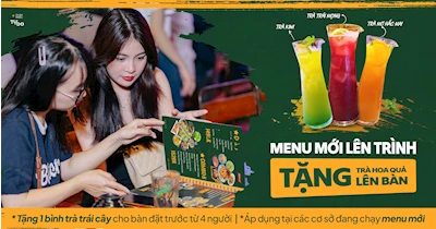 🥢 MENU MỚI LÊN TRÌNH – TẶNG TRÀ HOA QUẢ LÊN BÀN 🧊