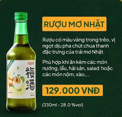 RƯỢU MƠ NHẬT