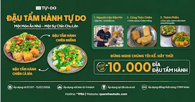 🎁 Ai cũng nghĩ đậu tẩm hành ở đâu cũng giống nhau, cho đến khi Tự Do làm lại từng miếng đậu, từng mẻ chiên, từng bát hành và mời 10.000 đĩa để cảm nhận.