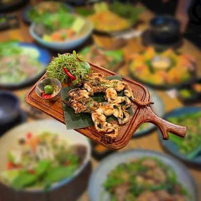 Ếch Nướng Mọi