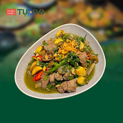 Bê Xào Rau Muống