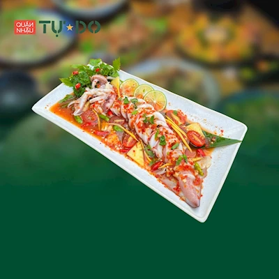 Mực hấp sốt Thái