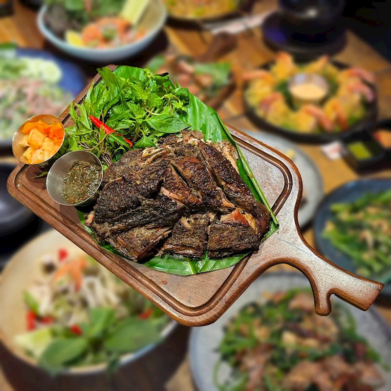 Gà đen nướng mắc khén - Quán Nhậu Tự Do - Ta Tự Do Trong Thế Giới Của Ta